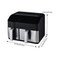 KOMORE Dual Basket Air Fryer with Smart Touch Screen Overheat Protection