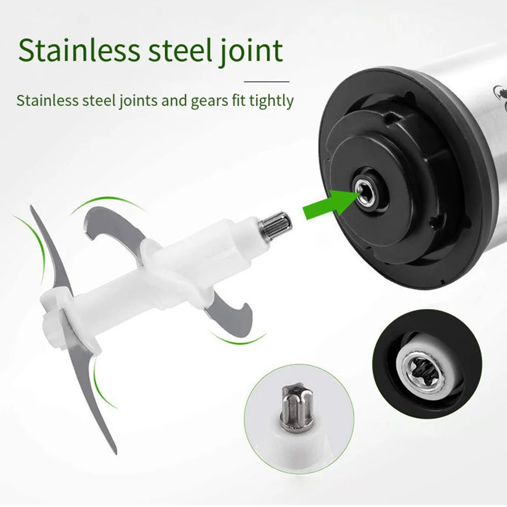 800W 3L Meat Grinder Electric Stainless Steel Blender Mixer Machine for Kitchen Food Processors Chopper Meat Mincer 220V 다지기