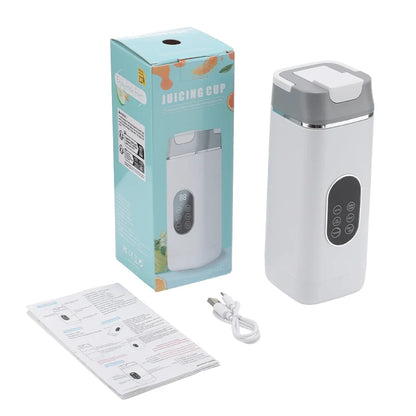 Electric Portable Blender Bottle with 6 Blades Multifunctional Fresh Juice Smoothie Maker Ice Crush Cup Food Processor
