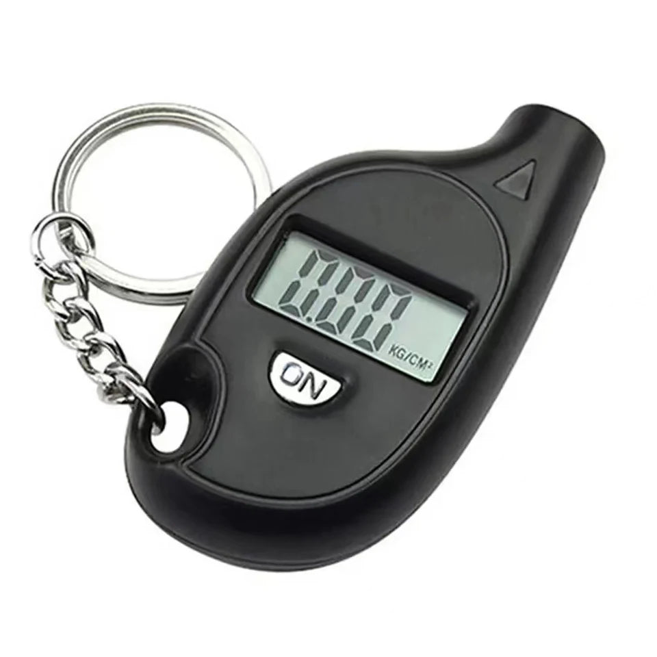 Tire Pressure Gauge with LCD Display Digital  - Auto & Motorcycle Air Pressure Tester and Safety Alarm Tool