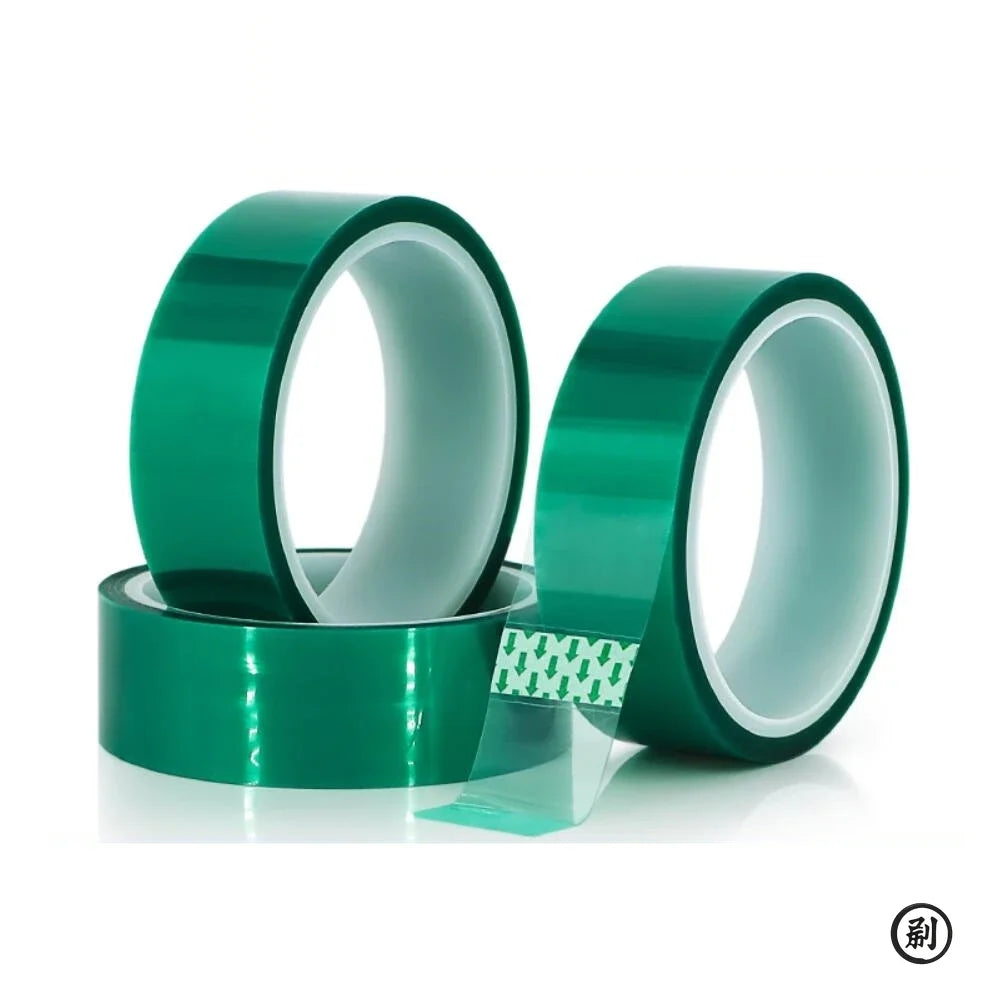 Green Polyester Hi-Temp Masking Tape PET Tape With Silicone Adhesive, Ideal For Painting, Powder Coating, Circuit Boards