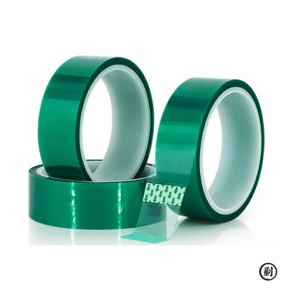 Green Polyester Hi-Temp Masking Tape PET Tape With Silicone Adhesive, Ideal For Painting, Powder Coating, Circuit Boards