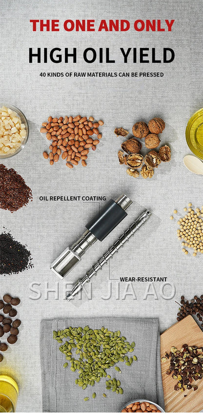 Oil Press Machine Oil Extractor Machine Manual Oil Press Hydraulic Press Oil Press Cold Press Oil Machine Oil Making Machine