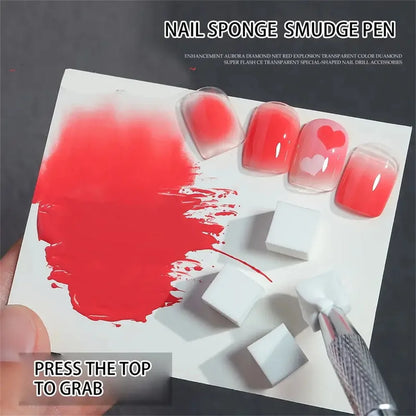 50Pcs/200Pcs Nail Art Sponge Set Manicure DIY Creative Nail Sponge Gripper Tool  Sponge Gradient Nail Art Tools Accessories