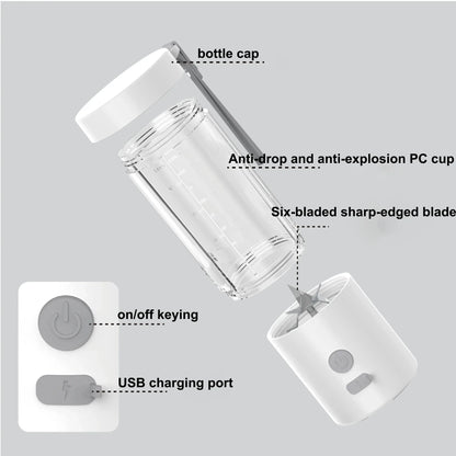 Design Blender for Kitchenhousehold Itemskitchen Applianceselectric Juicer Food PreparationUpgraded 6-blade Multifunctional