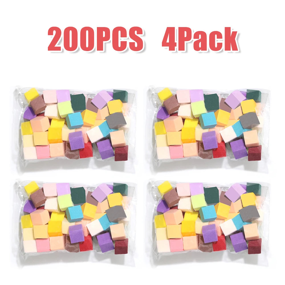 50Pcs/200Pcs Nail Art Sponge Set Manicure DIY Creative Nail Sponge Gripper Tool  Sponge Gradient Nail Art Tools Accessories