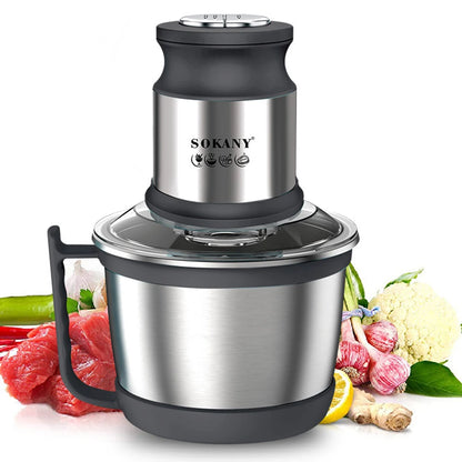 800W 3L Meat Grinder Electric Stainless Steel Blender Mixer Machine for Kitchen Food Processors Chopper Meat Mincer 220V 다지기