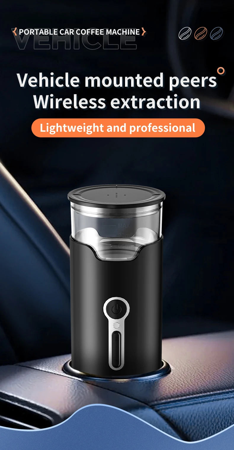New Small Portable Coffee Maker Electric Capsule Coffee Brewer Portable Coffee Machine Fit Coffee Powder and Coffee Capsule