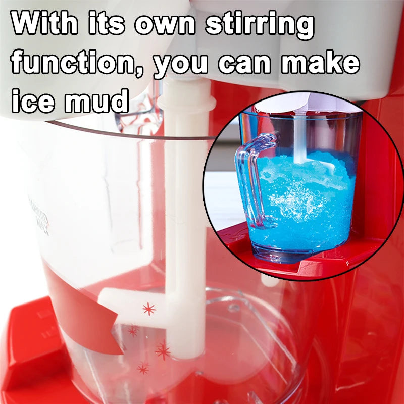 Electric Ice Crusher Planer Snow Cone Drink Blender Slushy Maker Mixer Automatic Smoothies Shaver Breaking Block Shaving Machine