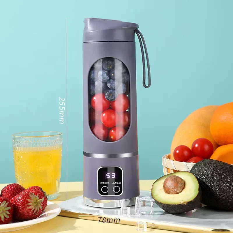 Mini Juicer Cup Fresh Juice Mini Fast Portable Blender For Juice, Shakes And Smoothies, Electric USB Juicer Blender