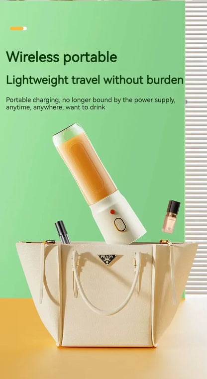 Portable Cordless Blender Juicer 450ml Electric Fruit Juicer USB Rechargeable Lemon Orange Juice Cup Smoothie Blendr