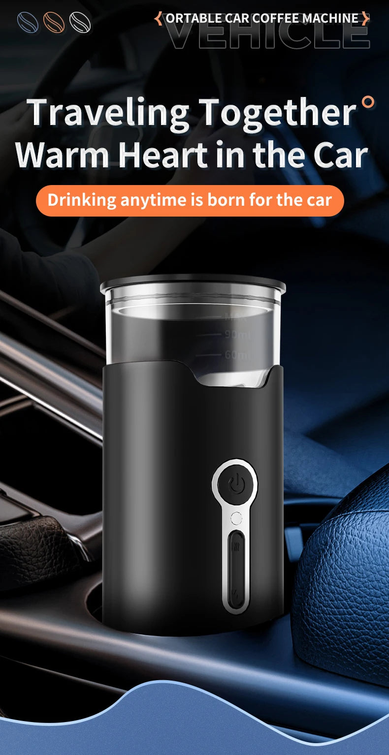New Small Portable Coffee Maker Electric Capsule Coffee Brewer Portable Coffee Machine Fit Coffee Powder and Coffee Capsule