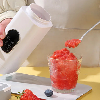 Electric Portable Blender Bottle with 6 Blades Multifunctional Fresh Juice Smoothie Maker Ice Crush Cup Food Processor