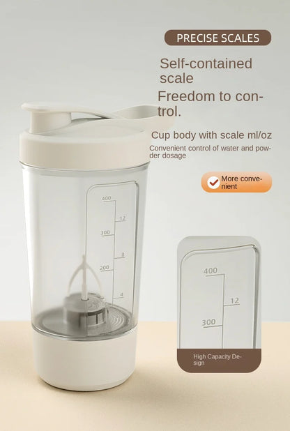 Electric Blender Cup Portable Blender Cup Milk Powder Protein Powder Blender Automatic Shaker Cup Home Travel Outdoor Sports Gym