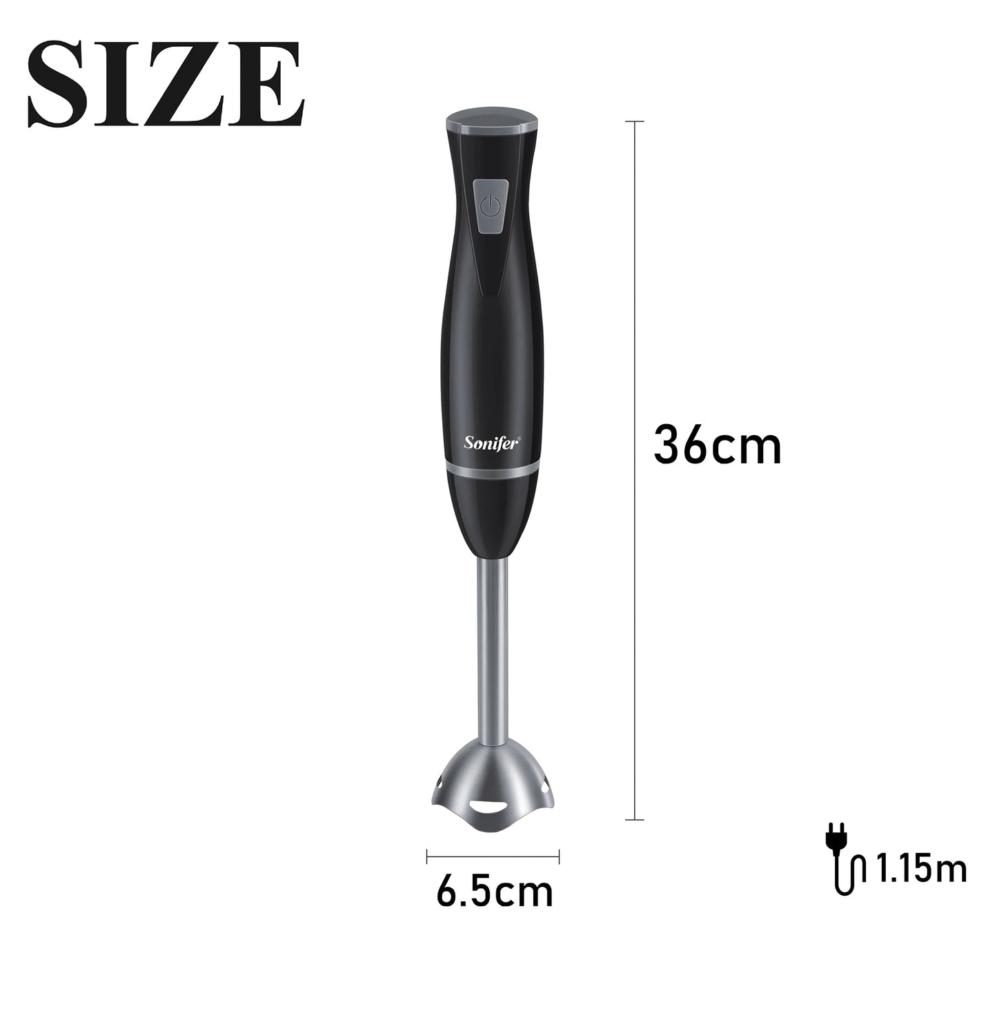 Blender Electric Food Mixer Kitchen Detachable Hand Blender Egg Beater Vegetable Stand Blend Stainless Steel Blade 220V Sonifer