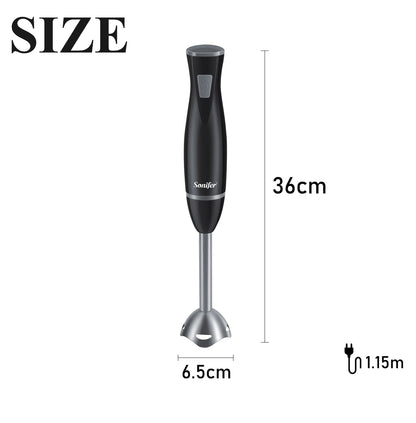 Blender Electric Food Mixer Kitchen Detachable Hand Blender Egg Beater Vegetable Stand Blend Stainless Steel Blade 220V Sonifer