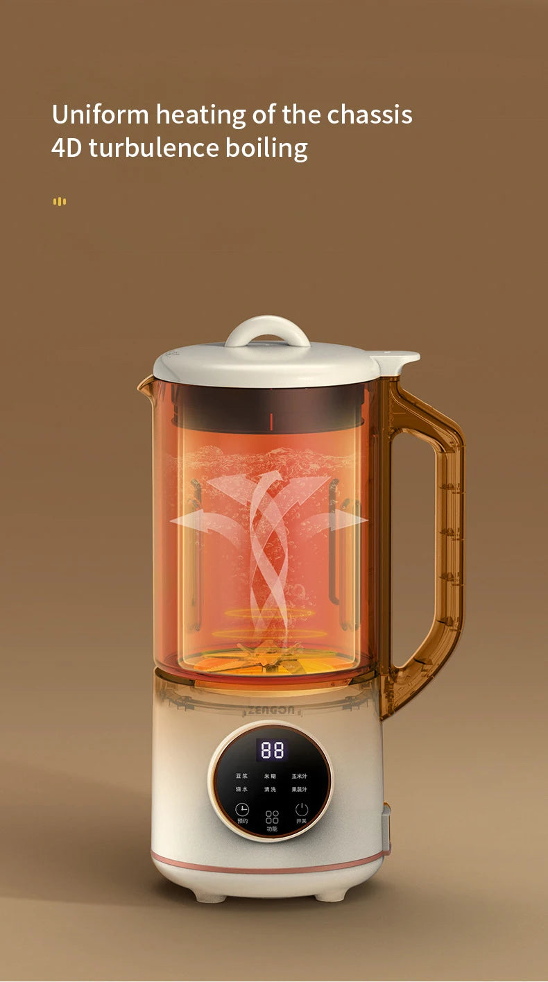 800ml Soy Milk Machine Electric Juicer Blender Mixer Soybean Milk Maker Wall Breaking Machine Rice Paste Maker Breakfast Machine