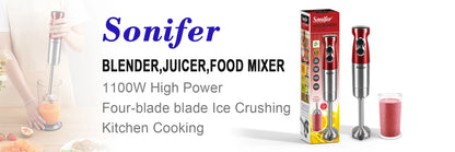 Blender Electric Food Mixer Kitchen Detachable Hand Blender Egg Beater Vegetable Stand Blend Stainless Steel Blade 220V Sonifer