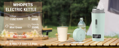 350ML Electric Heating Water Cup Portable Electric Kettle For Travel 110V/220V Tea Coffee Boil Water Keep Warm Kitchen Appliance