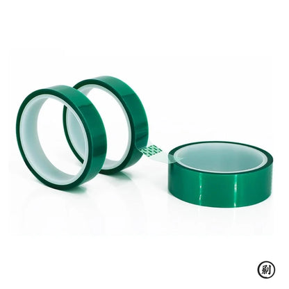 Green Polyester Hi-Temp Masking Tape PET Tape With Silicone Adhesive, Ideal For Painting, Powder Coating, Circuit Boards