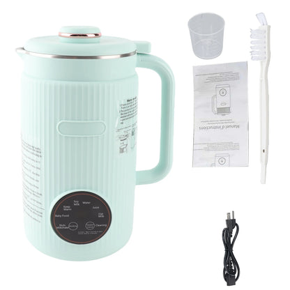 【New】Programmable Blender with Digital Display 12 Stainless Steel Blades Auto Cleaning 8H Keep Warm Function for Almond Milk