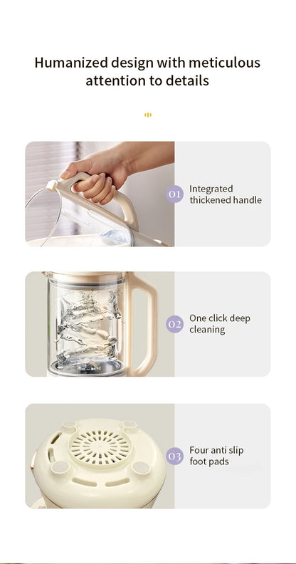 800ml Soy Milk Machine Electric Juicer Blender Mixer Soybean Milk Maker Wall Breaking Machine Rice Paste Maker Breakfast Machine