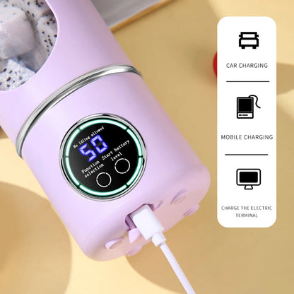 Portable blender, personal blender for milkshakes and smoothies, rechargeable and self-cleaning