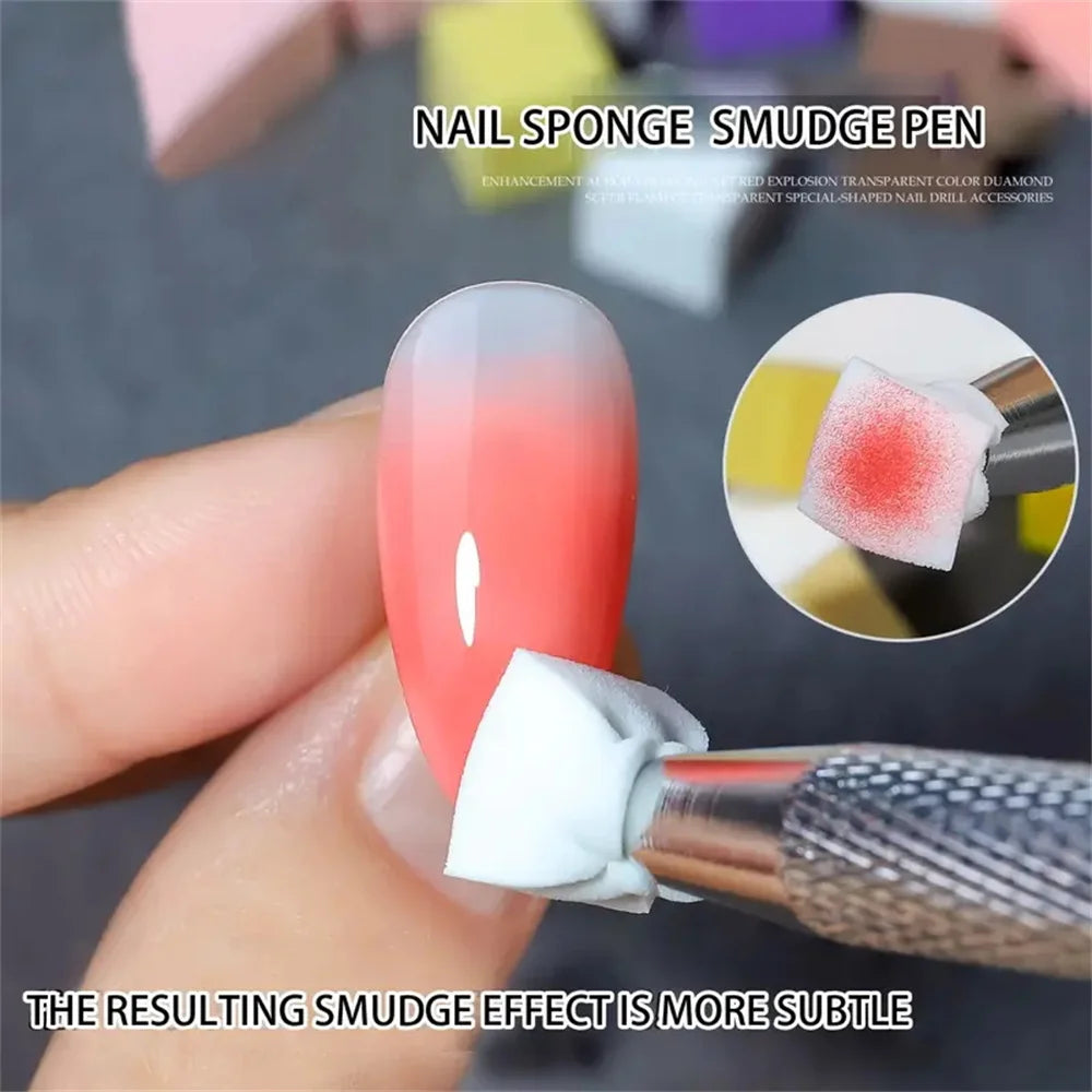 50Pcs/200Pcs Nail Art Sponge Set Manicure DIY Creative Nail Sponge Gripper Tool  Sponge Gradient Nail Art Tools Accessories
