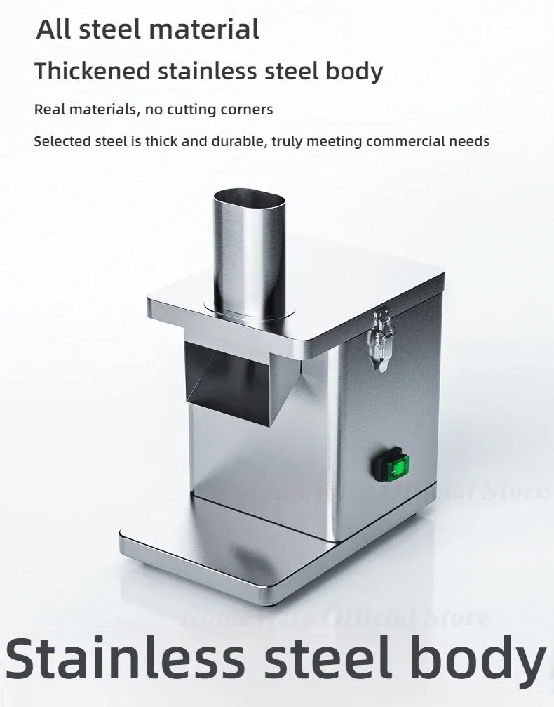 LX EVEC Commercial Electric Vegetable Cube Cutting Machine Fruit Slicer Cutting Strip Dice Food Processor With 5 Blades