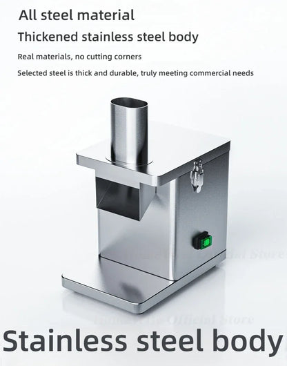 LX EVEC Commercial Electric Vegetable Cube Cutting Machine Fruit Slicer Cutting Strip Dice Food Processor With 5 Blades