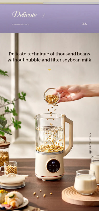 800ml Soy Milk Machine Electric Juicer Blender Mixer Soybean Milk Maker Wall Breaking Machine Rice Paste Maker Breakfast Machine