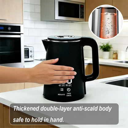 2.2L Stainless Steel Electric Kettle with Touch Control & Digital Temperature DisplayAnti-scald Electric Kettle