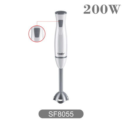 Blender Electric Food Mixer Kitchen Detachable Hand Blender Egg Beater Vegetable Stand Blend Stainless Steel Blade 220V Sonifer