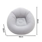 Portable Inflatable Sofa Soft Indoor Bedroom Lounge Bean Bag Chair Outdoor Camping Lazy Seat Round Single Inflatable Sofa