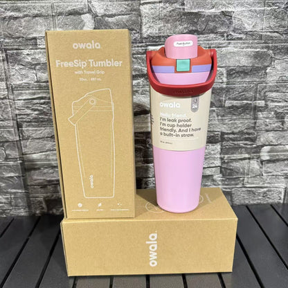 Stainless Steel Insulated Cup with Straw and Handle