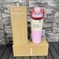 Stainless Steel Insulated Cup with Straw and Handle