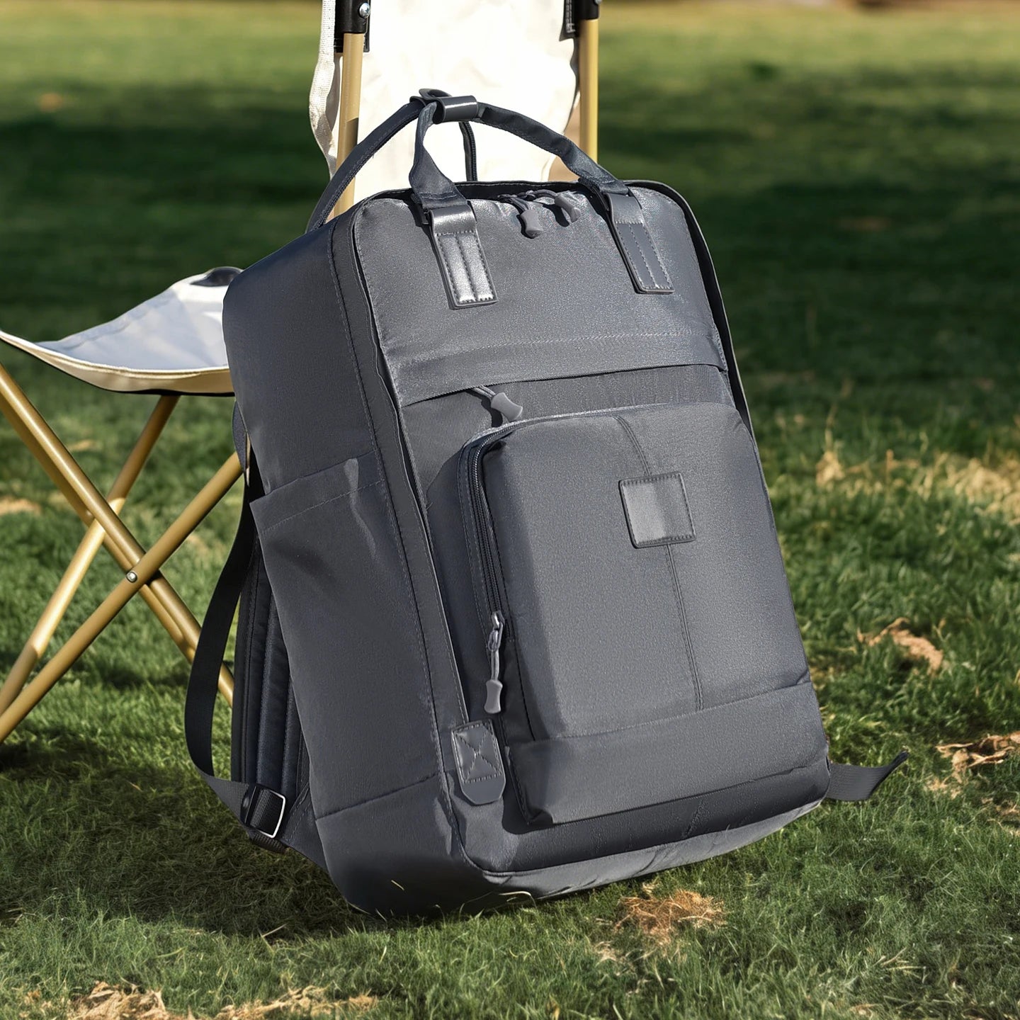 Toposhine Multifunctional Business Backpack Stylish Nylon Laptop Backpack with Multiple Pockets Durable Travel Work Bag Commute