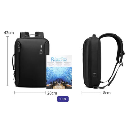 【New style】OZUKO business backpack backpack backpack computer bag men's portable portable college student commuting waterproof