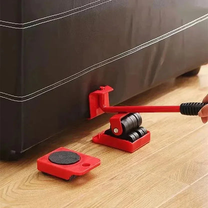 Multipurpose Furniture Mover Set – 2/4/5pcs Heavy Duty Rollers For Effortless Moving & Lifting