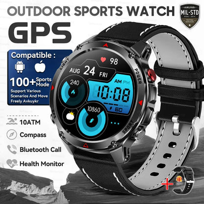 T-Rex 3 Pro Military Grade AGPS Smart Watch 10ATM Waterproof Dual-band GNSS Compass Altimeter AMOLED Swim Sports Smart Watch Men