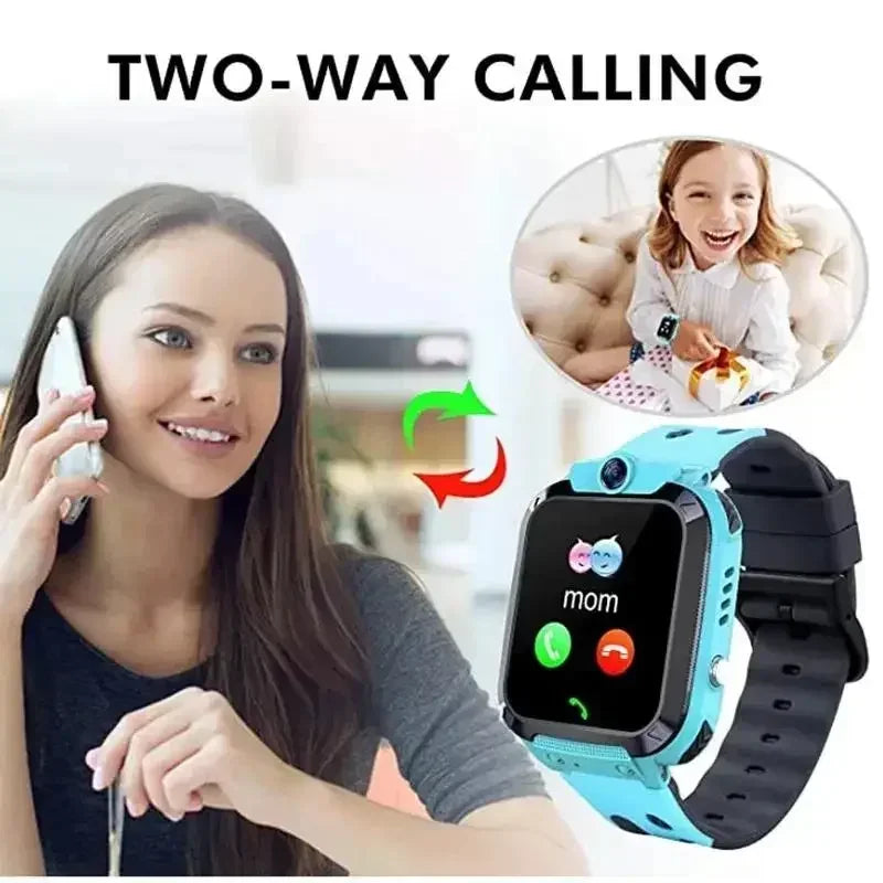 Lenovo GPS Tracking Waterproof Watch Mini Smart Children's Watch 4G Sim Card Call Camera Watch Birthday Gift Electronic Clock