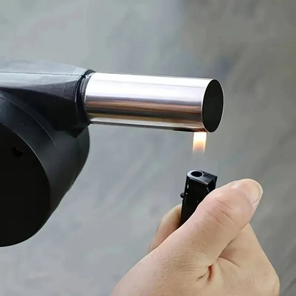 Manual Barbecue Fan Outdoor BBQ Fan Portable Hand Crank Air Blower for Camping Picnic Barbecue Tools
