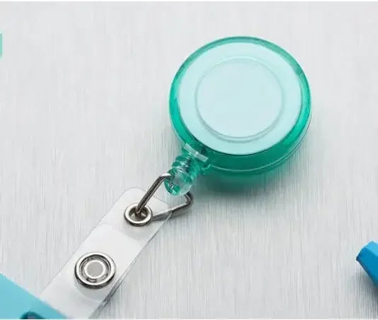 Women Student Credit Card Cover Case Pouch Creative Transparent Retractable Nurse Badge Doctor ID Card Holder Clip Badge
