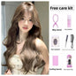 Milk tea gray-brown wig