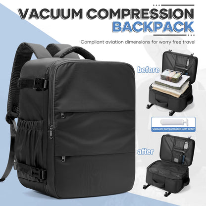 Genuine Luggage, Ryanair Hand Luggage 40x30x20 Travel Backpack,  Women Men Work Backpack Vacuum Bag Business Laptop Backpack