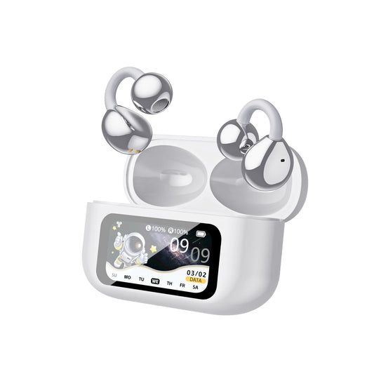 AI Translation Headphones True Wireless Earbuds LED Power Display Earphones with Wireless Charging Case