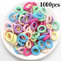 200PCS Women Girls Colorful Nylon Elastic Hair Bands Ponytail Hold Small Hair Tie Rubber Bands Scrunchie Hair Accessories