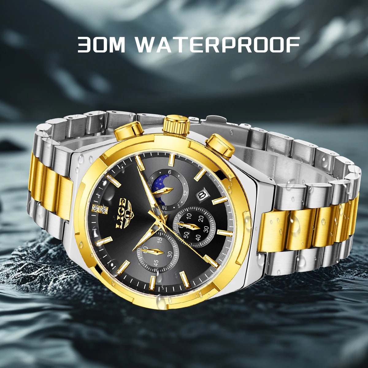 LIGE Top Brand Luxury Watch Women Simple Ladies Analog Quartz Wrist Watches Fashion Casual Waterproof Female Clock Montre Femme